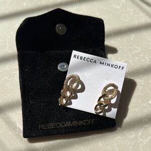 Rebecca Minkoff Gold Chain Earrings